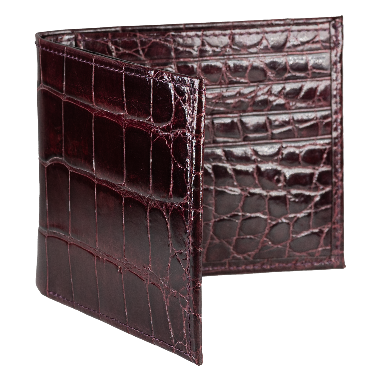 Ultimate Classic Bifold Wallet in Classic Alligator — Abas Ultimate Classic Bifold Wallet in Classic Alligator — Abas